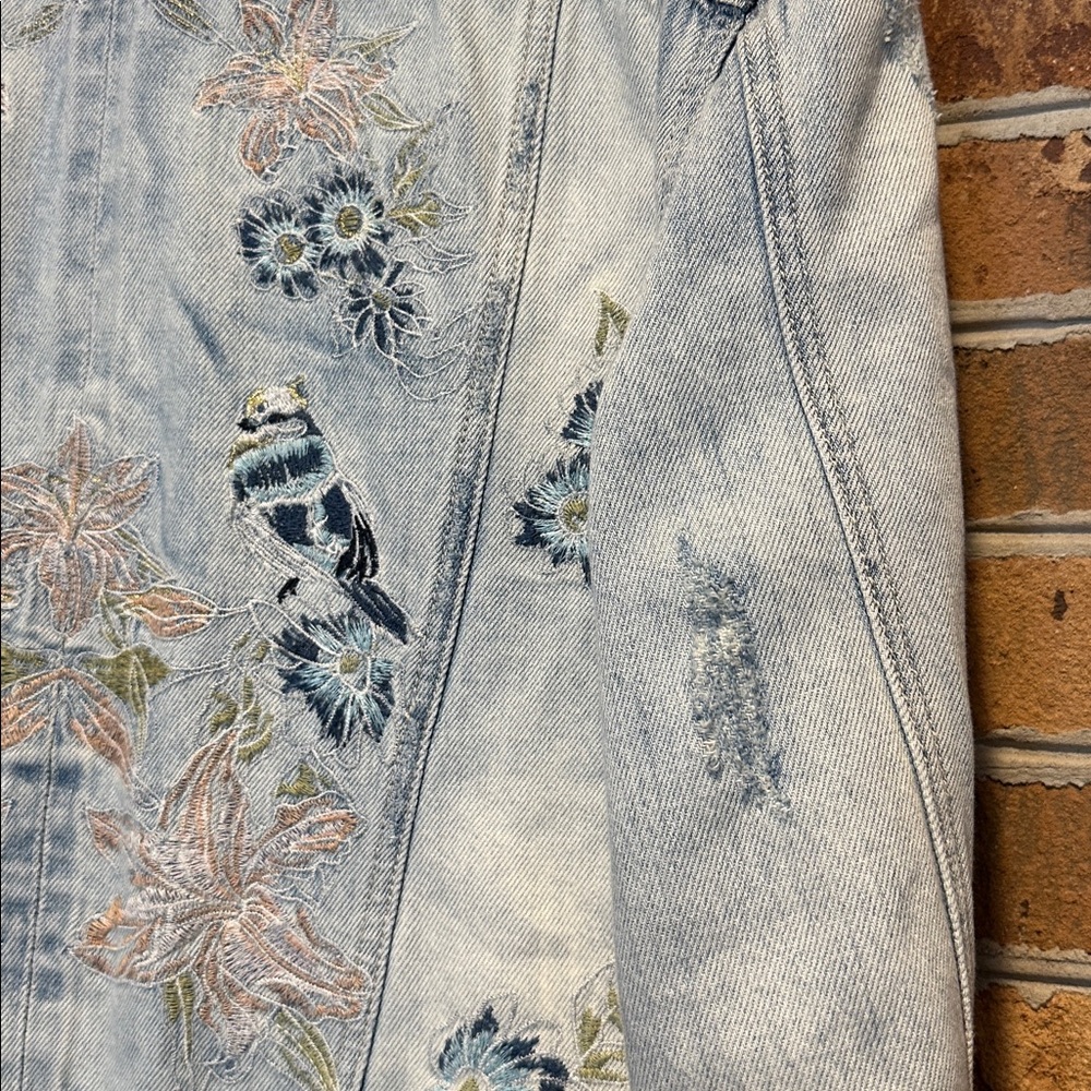 William Rast Embroidered Denim Jacket - Picture 8 of 8